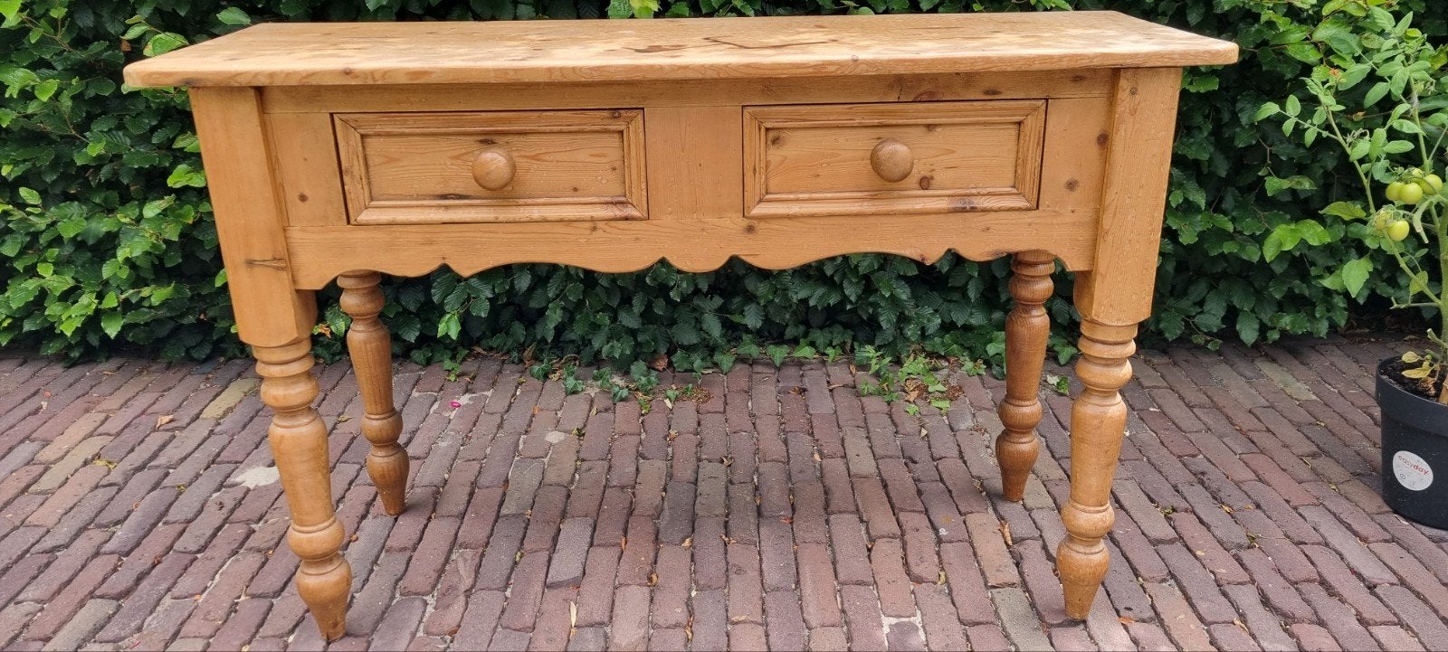 Sidetable grenen, Ophalen, 100 tot 150 cm, Zo goed als nieuw, Grenenhout