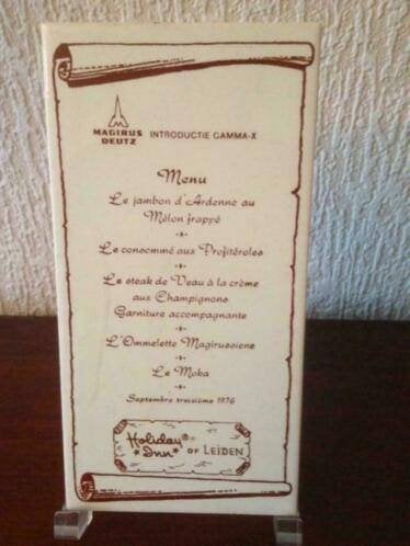 Menu 'kaart' keramiek...Magirus Deutz Introductie, Ophalen of Verzenden, Zo goed als nieuw