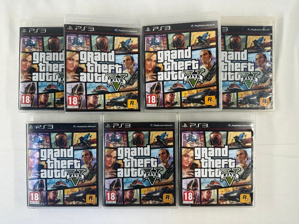 GTA 5 Grand Theft Auto V bundel 7 stuks Playstation 3 - PS3, Avontuur en Actie, Gebruikt, Vanaf 18 jaar, Playstation