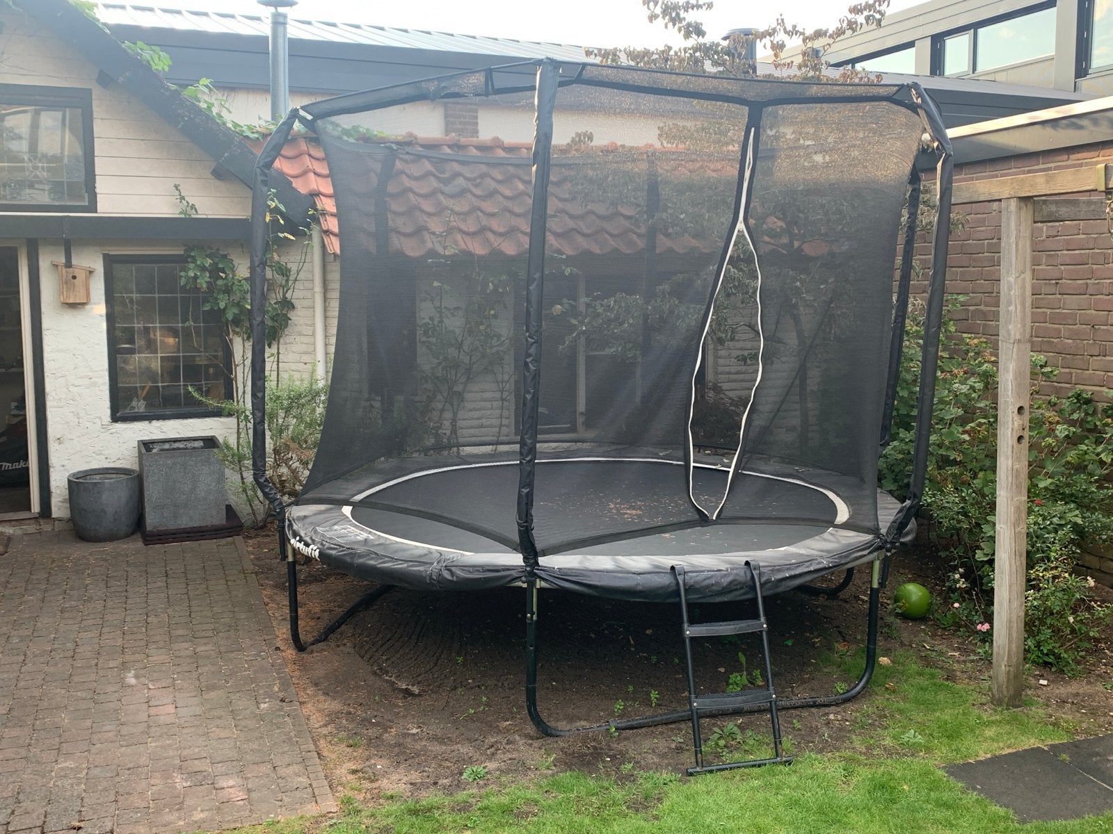 Virtufit Trampoline 305cm met veiligheidsnet, Ophalen, Zo goed als nieuw