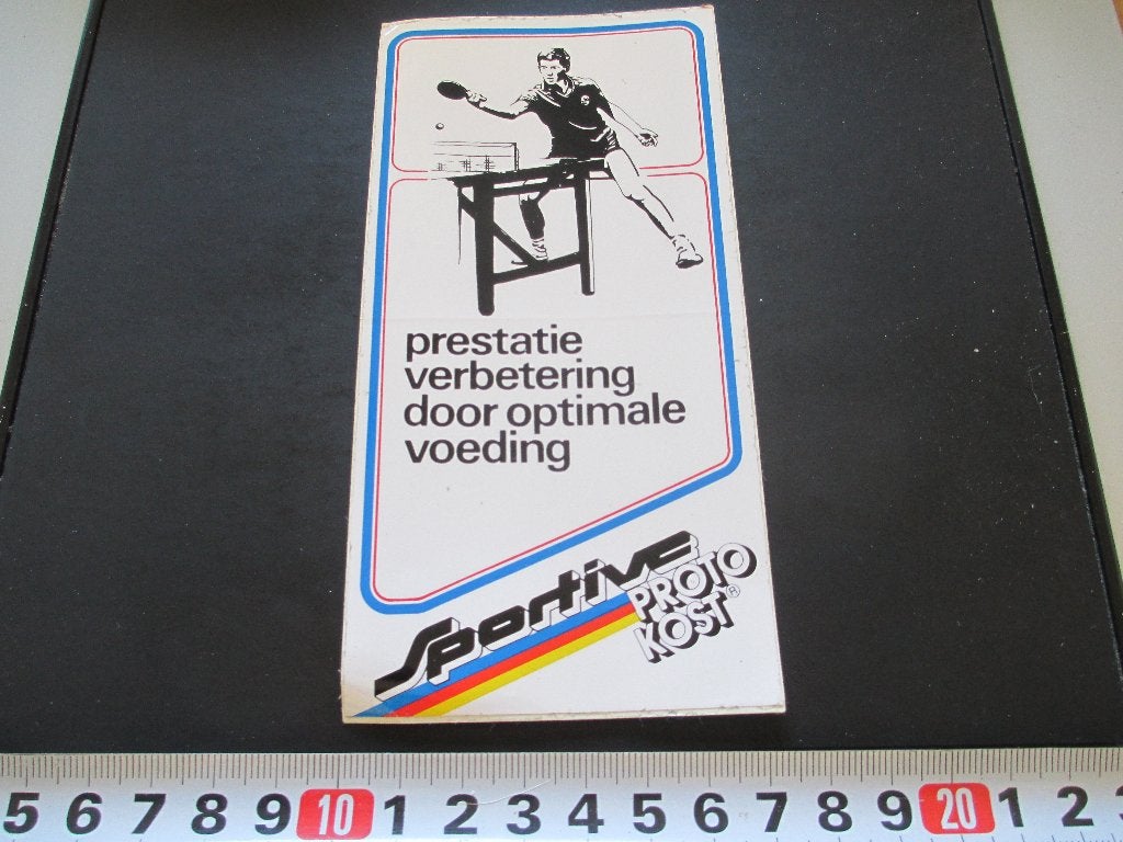sticker Sportive Proto Kost  Tafeltennis, Ophalen, Zo goed als nieuw