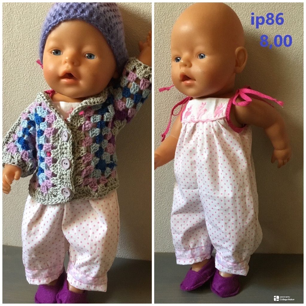 Poppenkleertjes baby born. Set. Opbrengst KiKa., Ophalen, Nieuw, Babypop