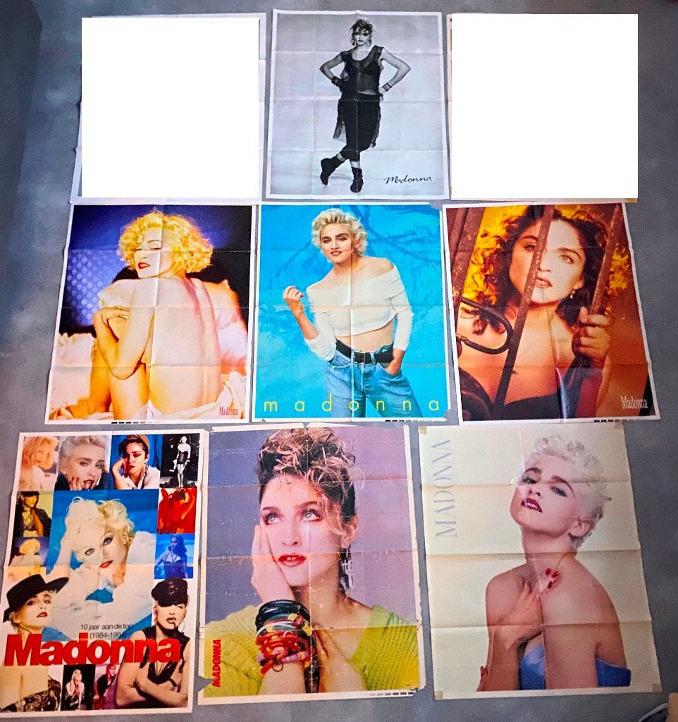 MADONNA POSTERS DEEL  9, Verzamelen, Posters, Ophalen of Verzenden, Zo goed als nieuw, A1 t/m A3, Overige vormen
