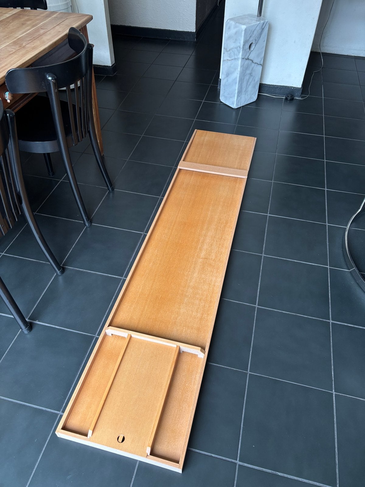 Sjoelbak 2 meter met sjoelschijven, Een of twee spelers, Ophalen, Gebruikt
