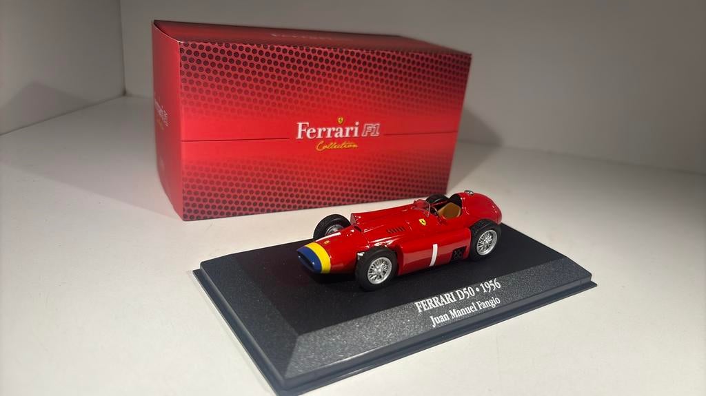 Ferrari d50 juan manuel fangio 1956 atlas 1.43, Overige merken, Auto, Ophalen of Verzenden, A
