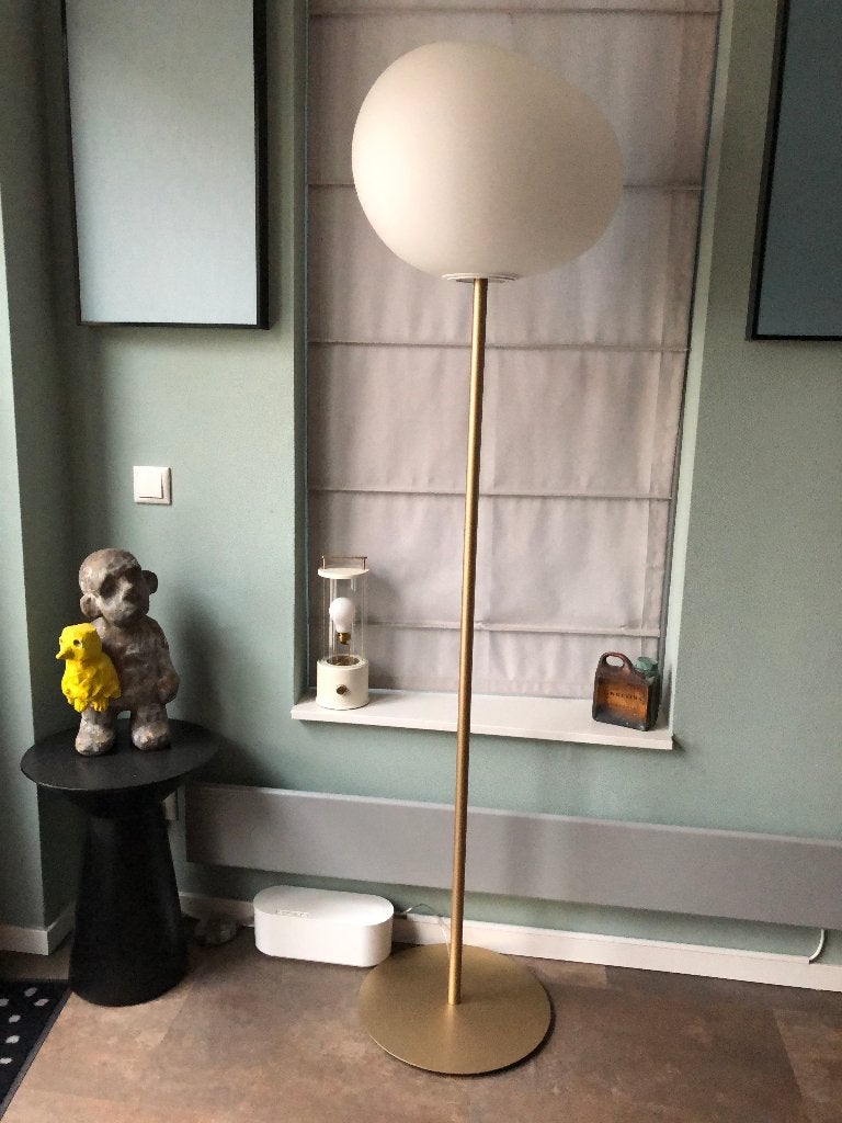 Foscarini Gregg Grande - vloerlamp - goudkleurig, Ophalen, Modern design, E27 (groot), Zo goed als nieuw