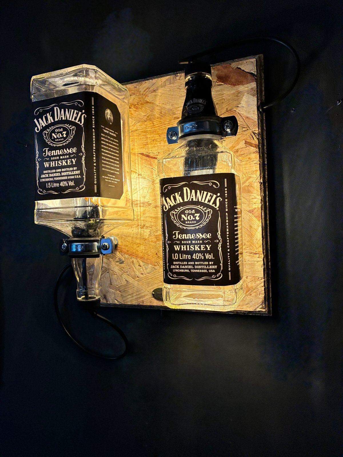 Jack Daniel’s Wandlamp, Met schakelaar, Nieuw, Wandlamp, Glas