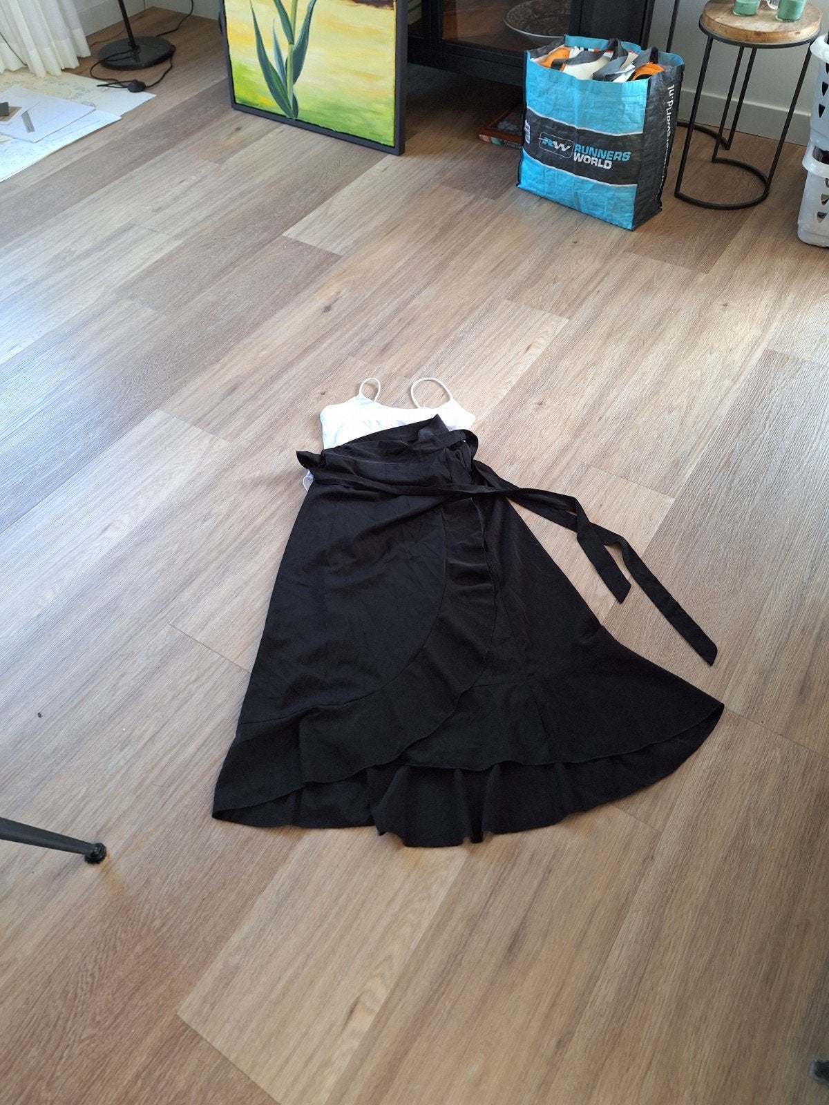 Zwart wikkelrok en bodysuit wit, zara, Maat 38/40 (M), Zara, Shein, Wit, Ophalen of Verzenden