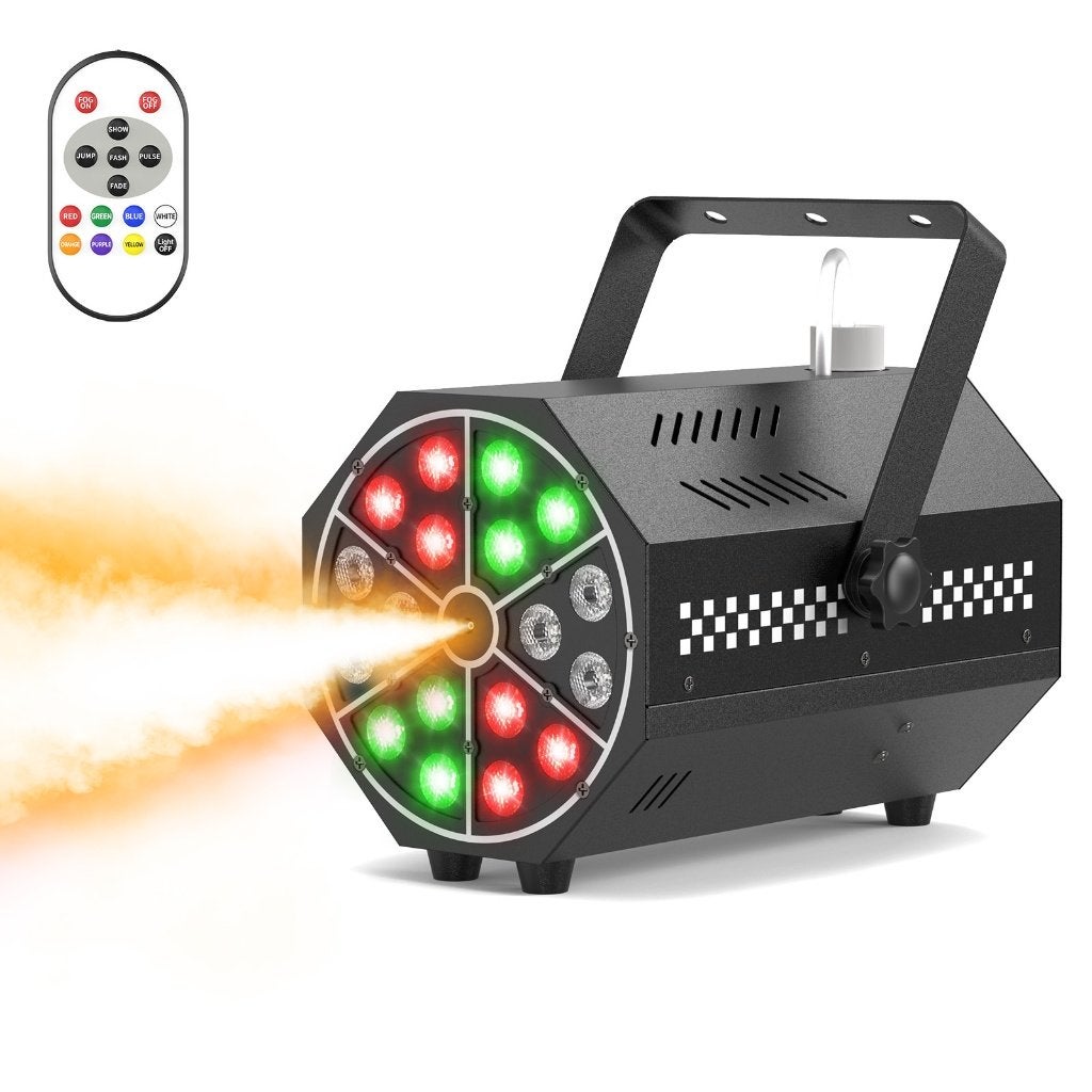 DJLicht 500W rookmachine met 18 leds en afstandsbediening, Geluidgestuurd, Nieuw, Ophalen of Verzenden, .