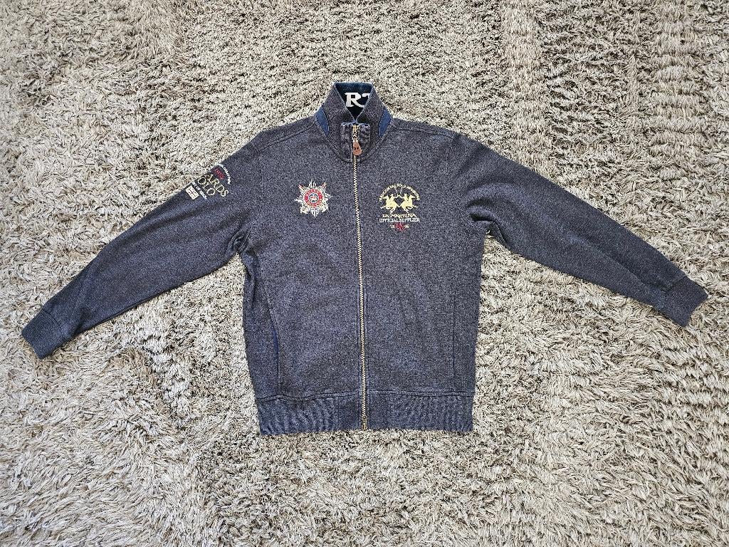 La Martina Vest Donkergrijs maat S, Verzenden, Grijs, Maat 46 (S) of kleiner, Gedragen