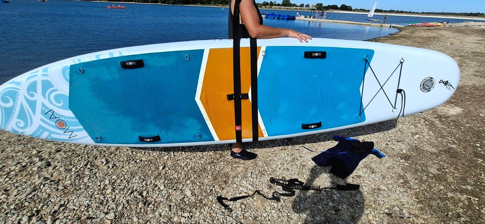 MOAI 12.4 SUP Board met accessoires en 2 zitjes, Ophalen of Verzenden, Zo goed als nieuw, SUP-boards