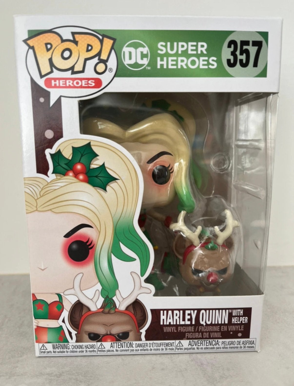 Funko Pop! Harley Quinn with Helper #357 – kersteditie, Ophalen of Verzenden, Nieuw
