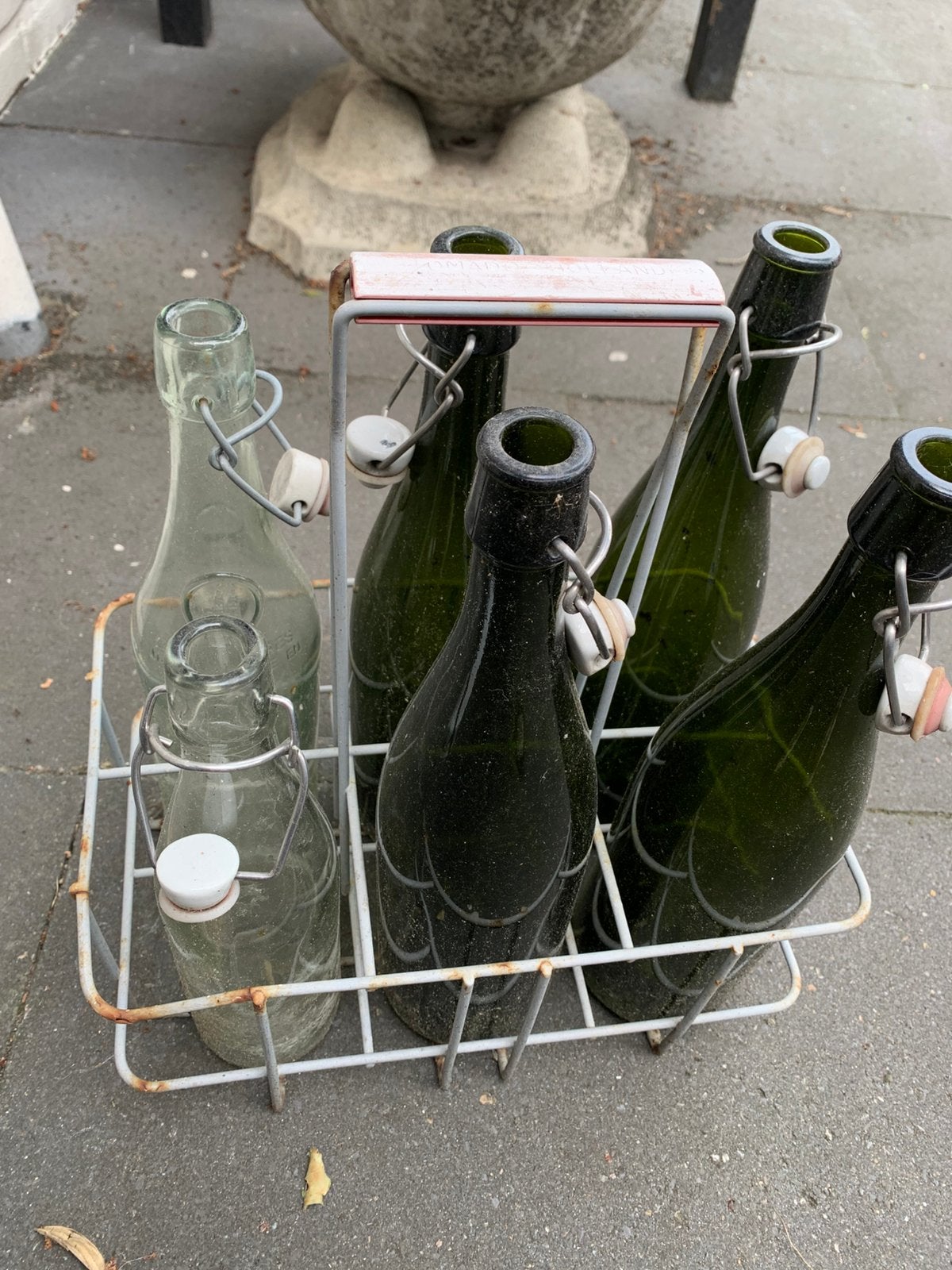Vintage flessenrek, Ophalen, Zo goed als nieuw, Minder dan 50 cm, Minder dan 5 flessen