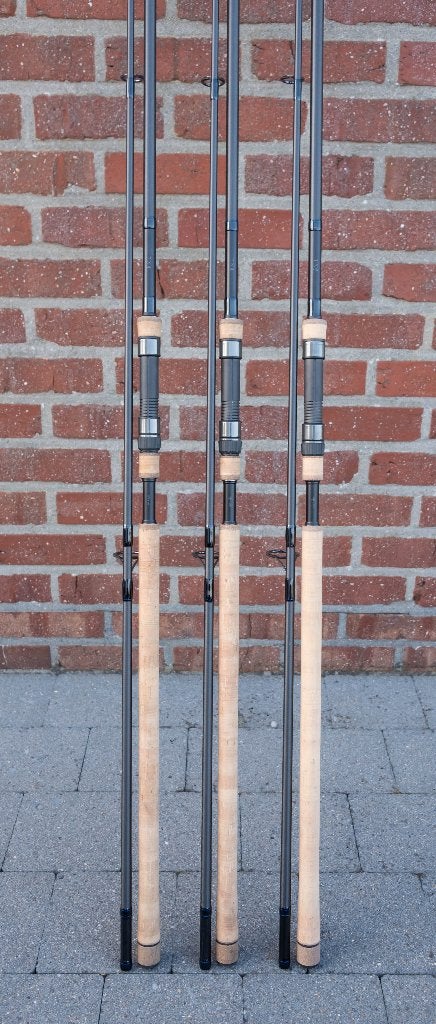 3x Shimano TX9b 12ft 3lb Kurk, Ophalen, Zo goed als nieuw, Werphengel