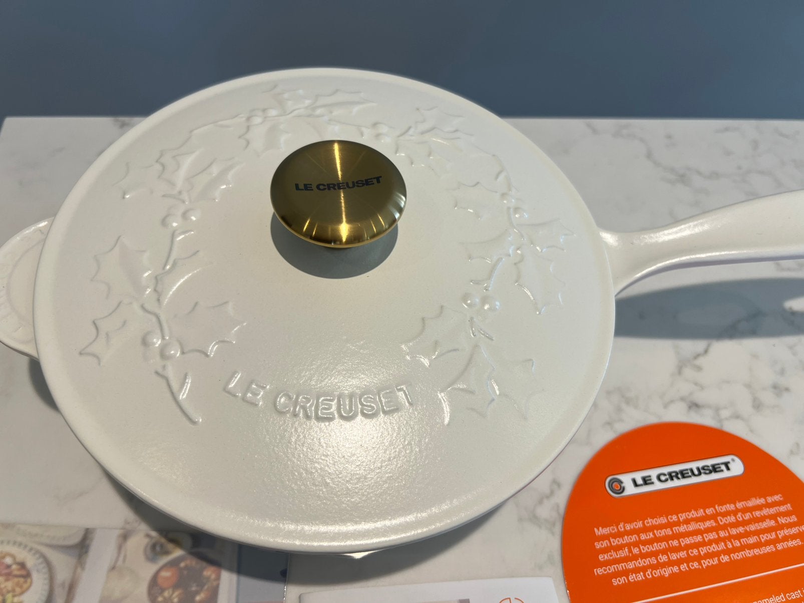 Nieuwe Kerst Le Creuset sauspan 21 cm Cotton, Geschikt voor inductie, Nieuw, Le Creuset, Ophalen of Verzenden