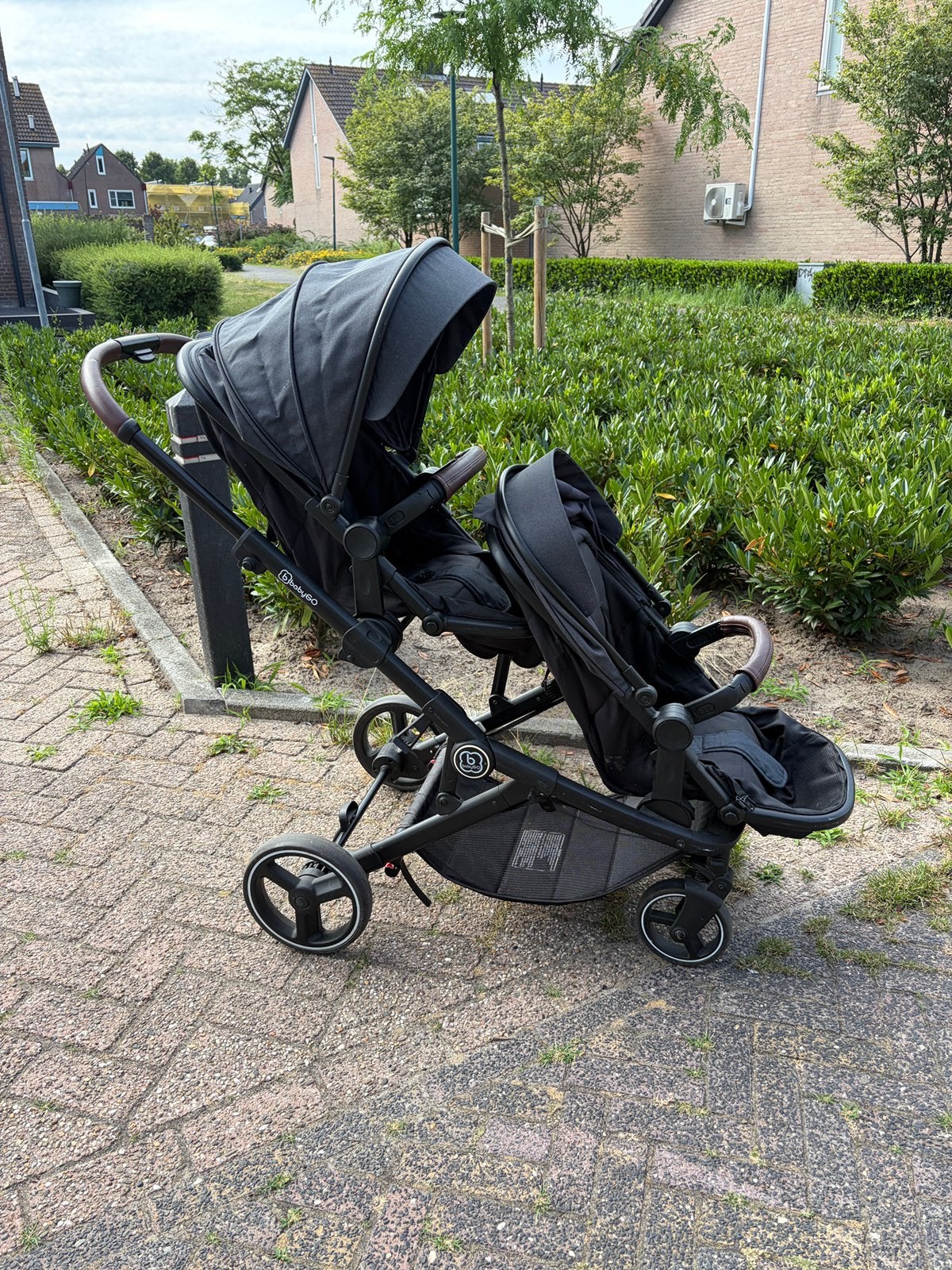 Duo kinderwagen, Kinderen en Baby's, Buggy's, Gebruikt, Ophalen