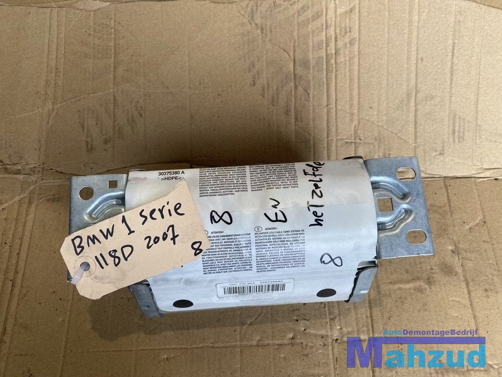 BMW 1 SERIE E87 Passagiers dashboard airbag (rechts), Petuelring 130
80788  Munich, DE, Gebruikt, Info@bmw.de, Ophalen of Verzenden