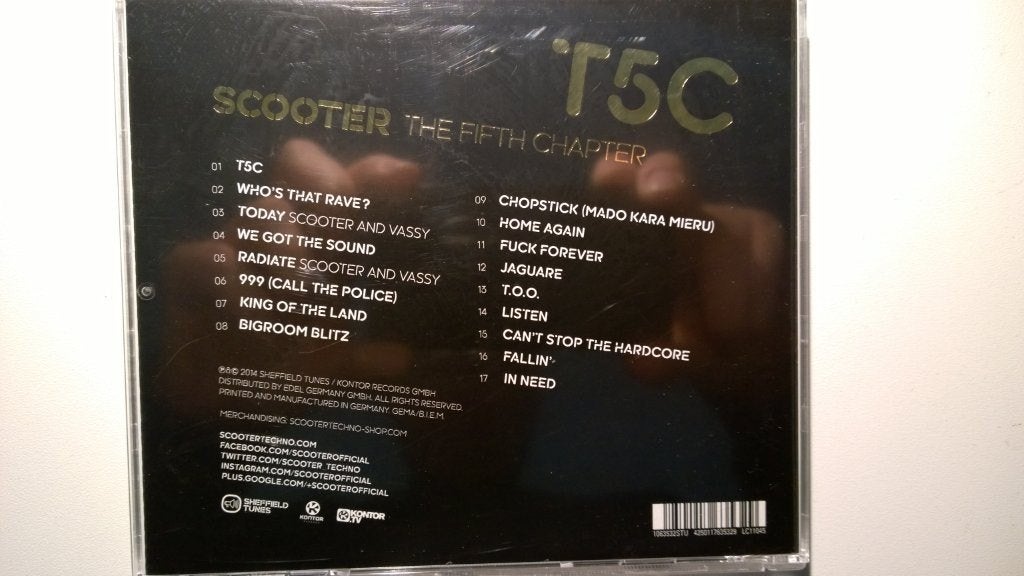 Scooter - The Fifth Chapter, Ophalen of Verzenden, Zo goed als nieuw, Techno, Album