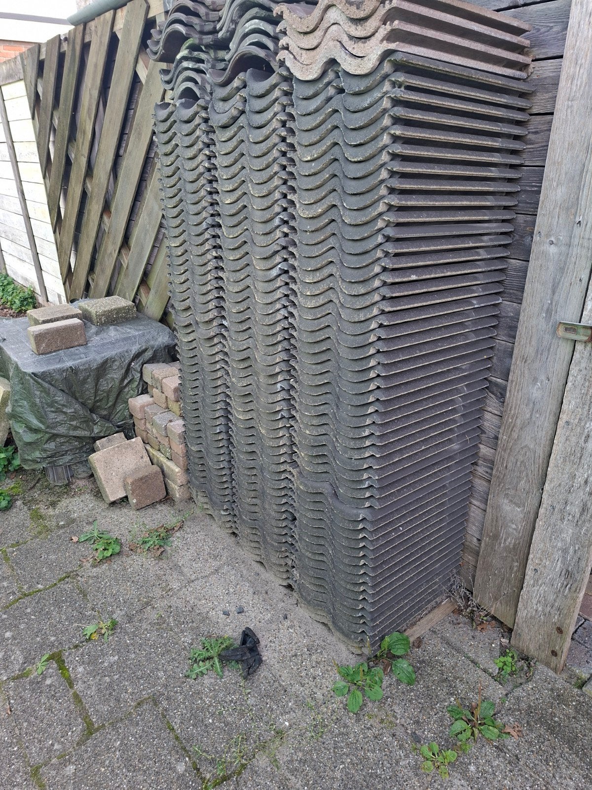 Dakpannen, Ophalen, Gebruikt, Steen of Klei, 15 m² of meer