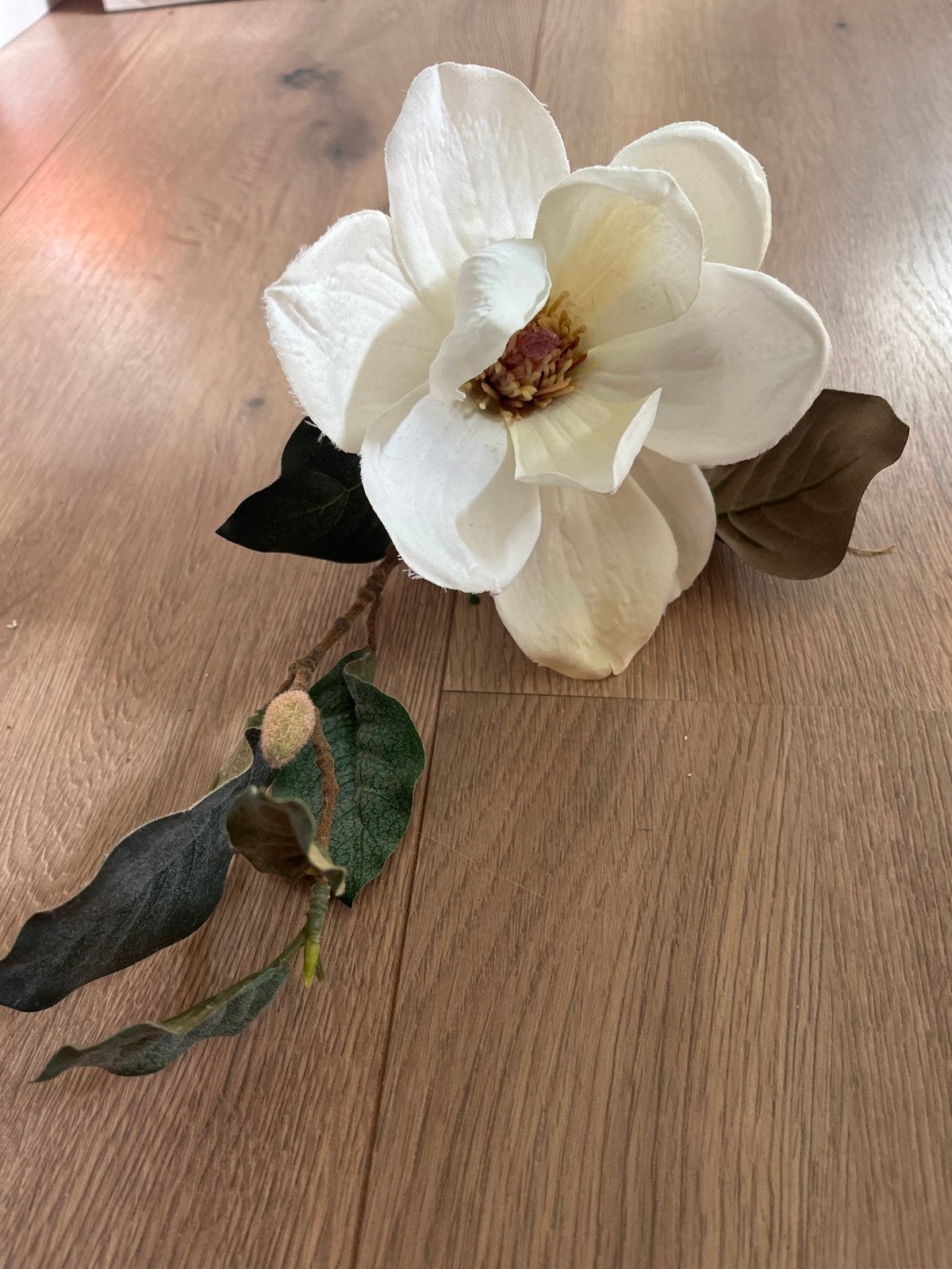 Prachtige Kunstbloem Magnolia - 40 cm, Binnen, Kunstbloem, Nieuw, Textiel