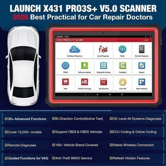 OBD2 Diagnoseapparaat – Autodiagnose Tool – OBD Scanner, Corvance B.V., Verzenden, Nieuw, Corvancebol@gmail.com