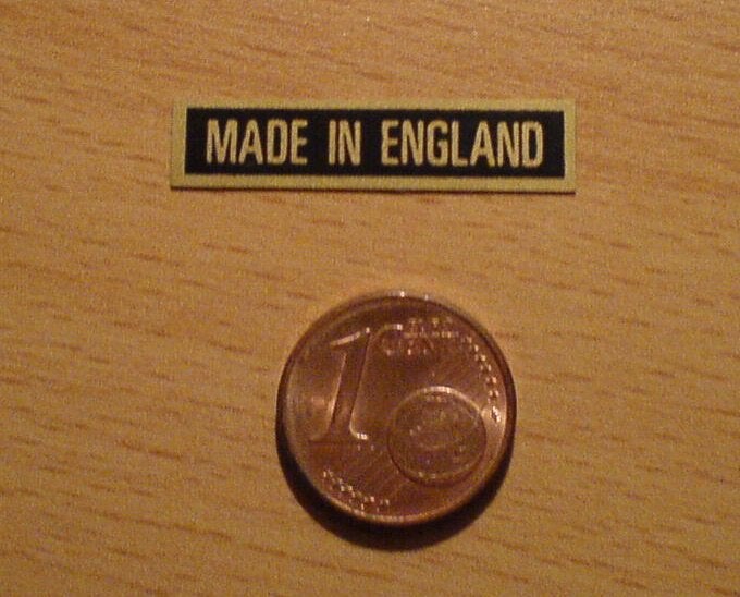 Motor Sticker (zeefdruk) - Made in England - 02, Ophalen of Verzenden