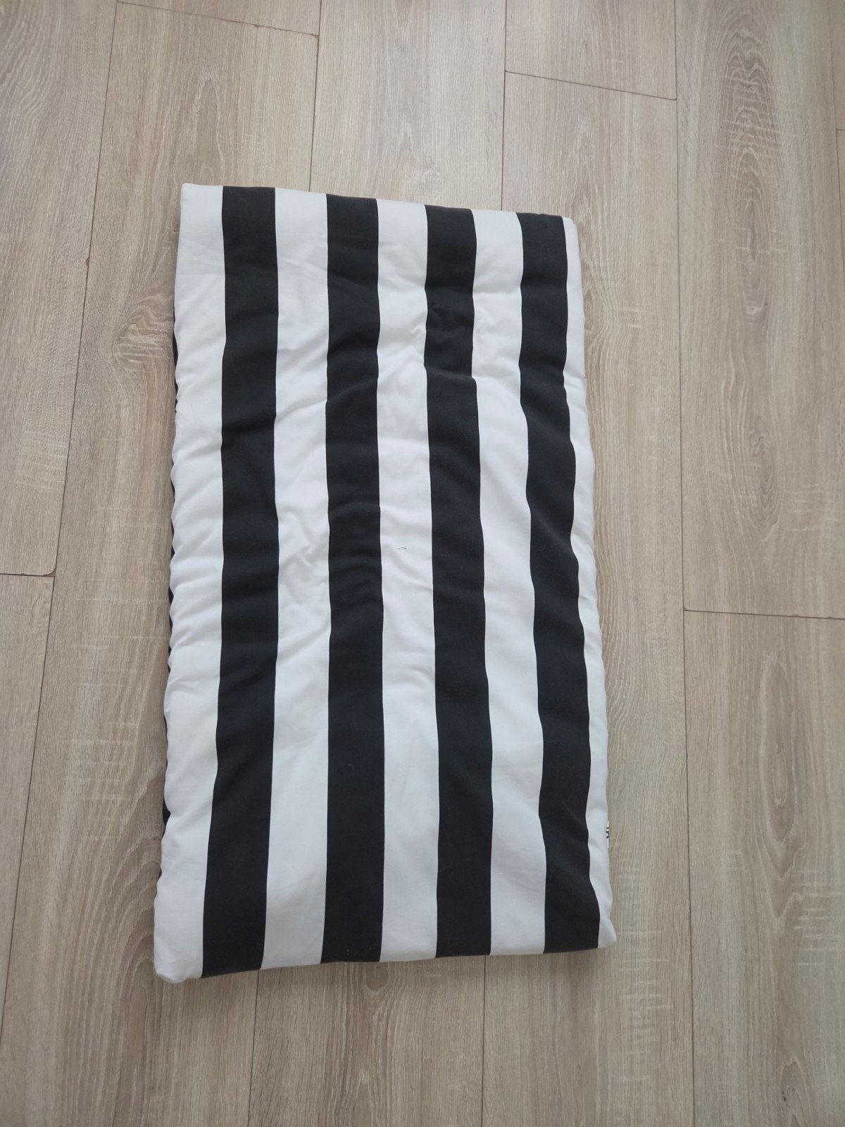 IKEA Småstad Kussen - Zwart-wit gestreept, Ophalen of Verzenden, Gebruikt