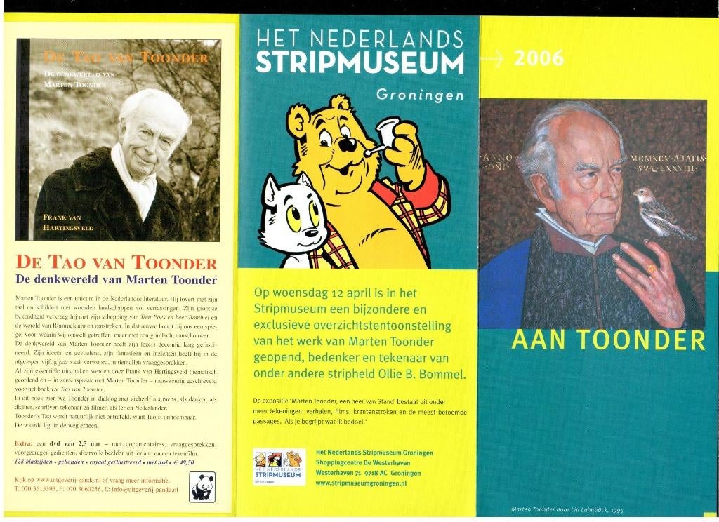 Bommel Tom Poes - Folder AAN TOONDER 2006 (6 luik), Verzamelen, Ophalen of Verzenden, Olivier B, Bommel en Tom Poes, Zo goed als nieuw