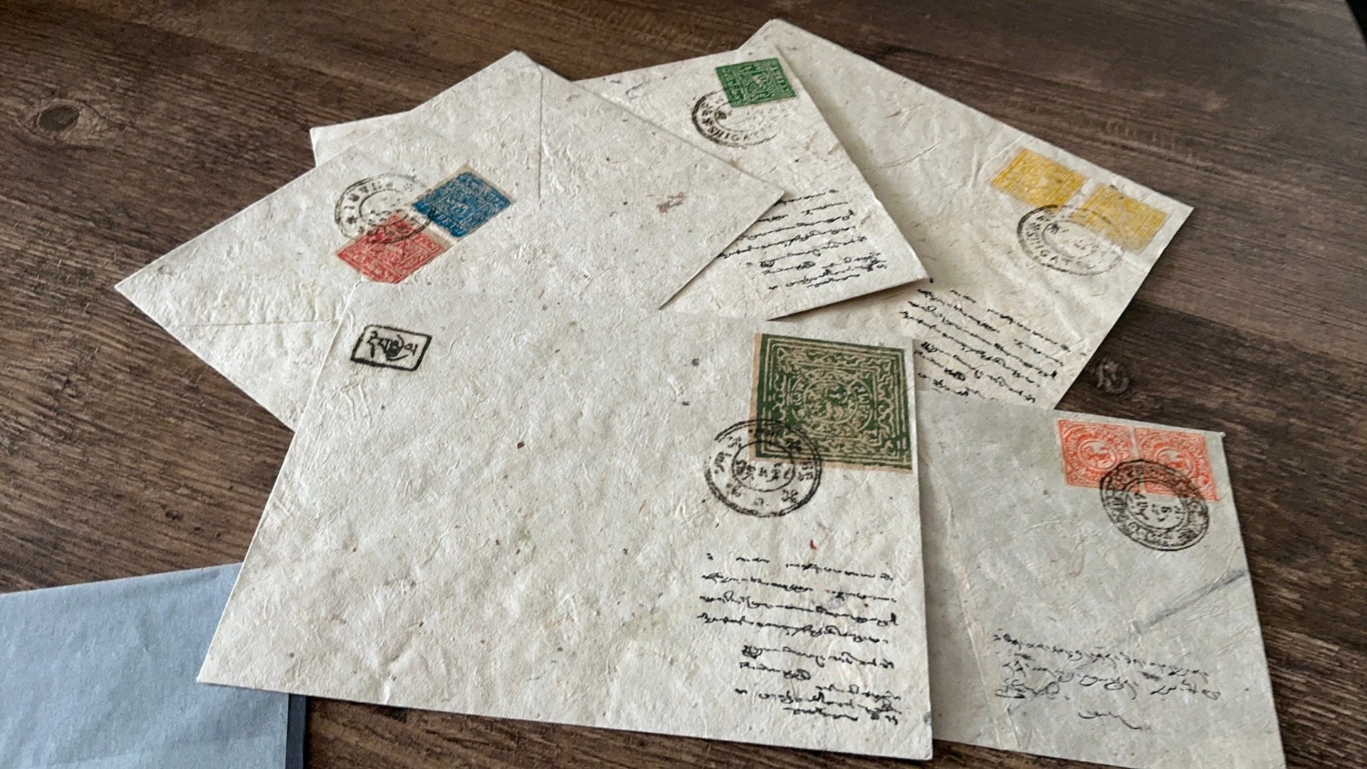 #40 Set van 5 hele oude enveloppen Tibet, Postzegels en Munten, Postzegels | Azië, Oost-Azië, Ophalen of Verzenden