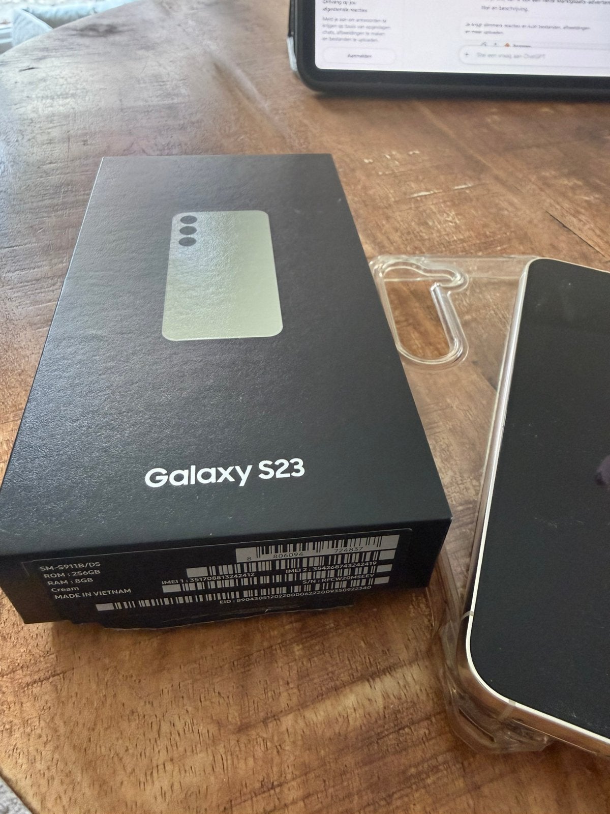 Foto 7 van Samsung S23 256gb cream zgan