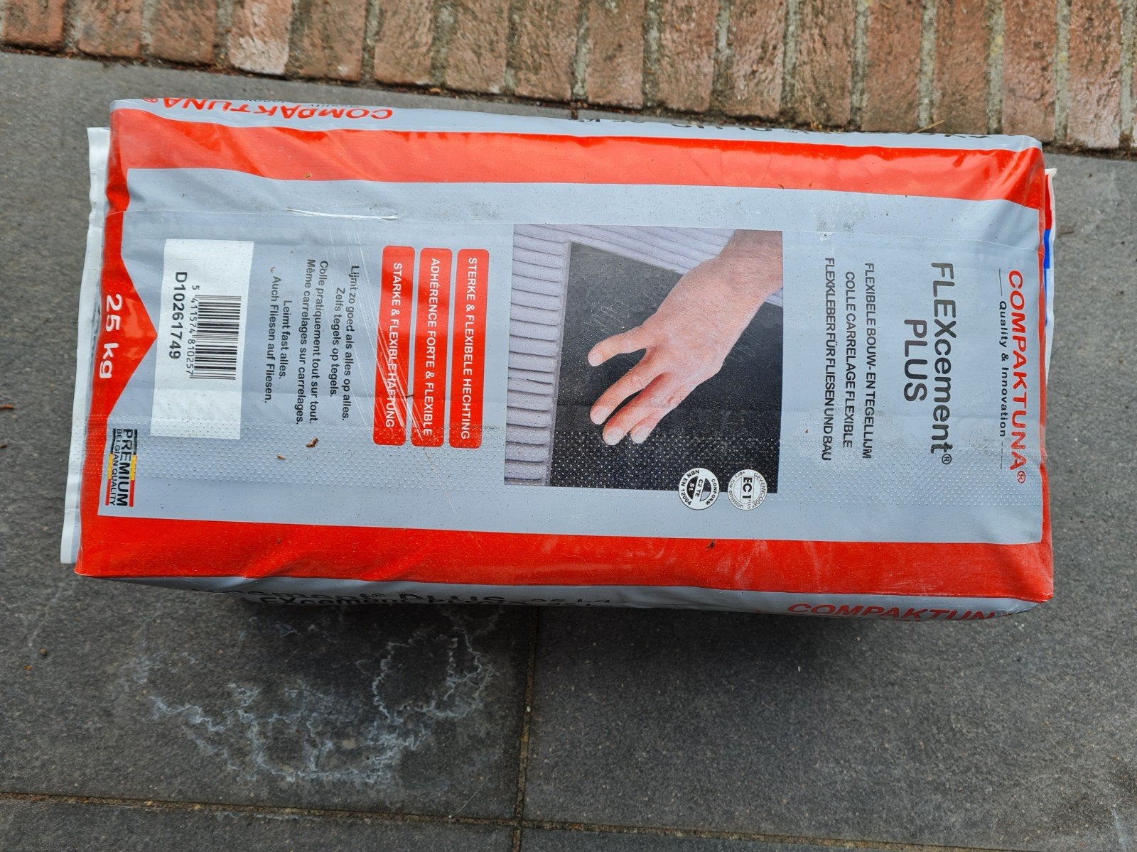 3 zakken Flexcement tegellijm 25 kg/zak, Ophalen, Nieuw