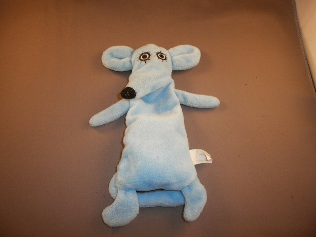 difrax muis/rat blauw zwarte neus bij bil wit velours ogen, Muis, Overige merken, Korrelvulling, Blauw