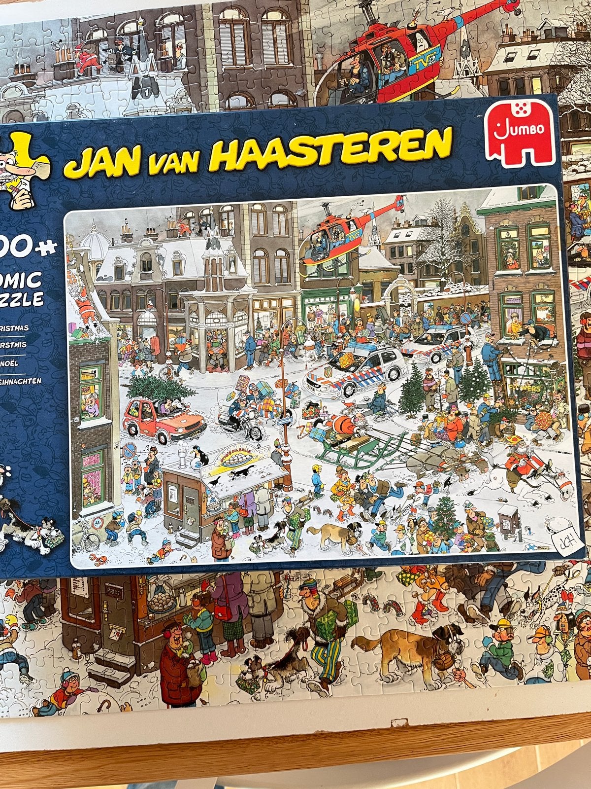 Jan van Haasteren Kerstmis Puzzel 1000 stukjes, Hobby en Vrije tijd, Denksport en Puzzels, Ophalen of Verzenden, 500 t/m 1500 stukjes