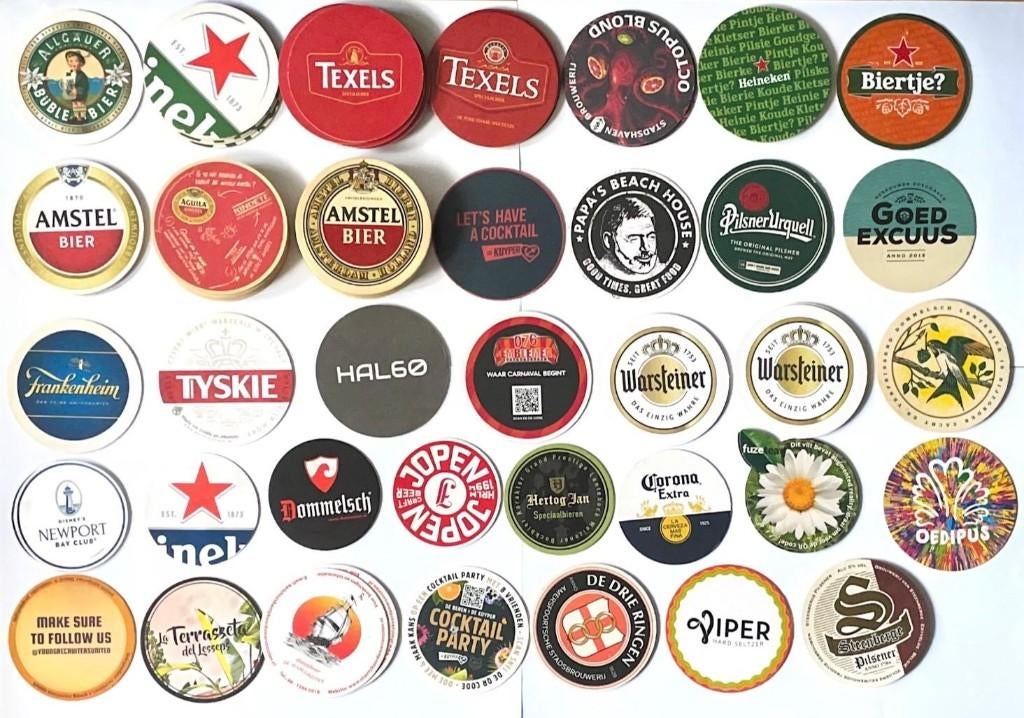 bierviltje diverse merken (ruilen?), Ophalen of Verzenden, Gebruikt, Viltje(s), Overige merken