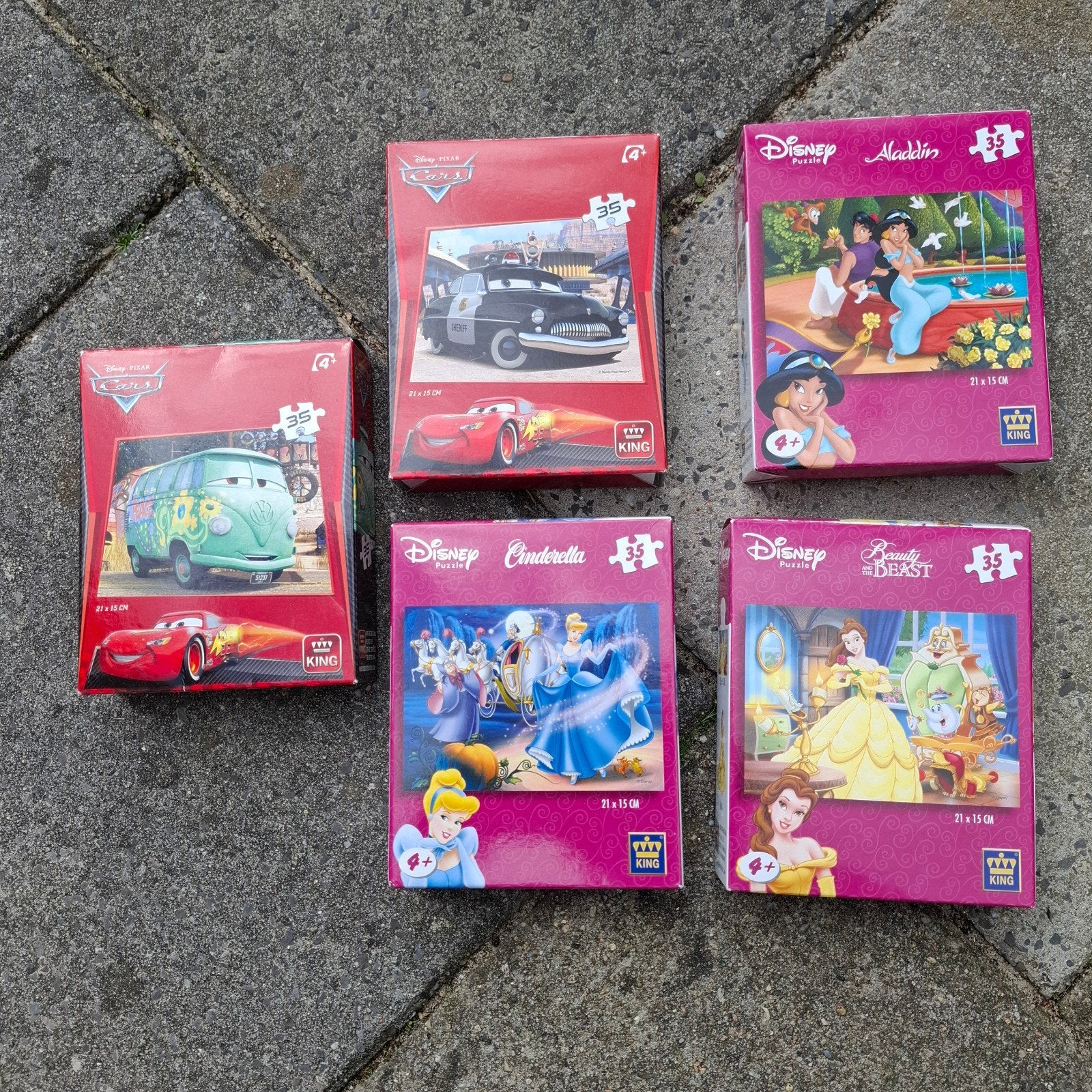 Disney Puzzels  5 verschillende, Ophalen of Verzenden, 10 tot 50 stukjes, Nieuw, 4 tot 6 jaar