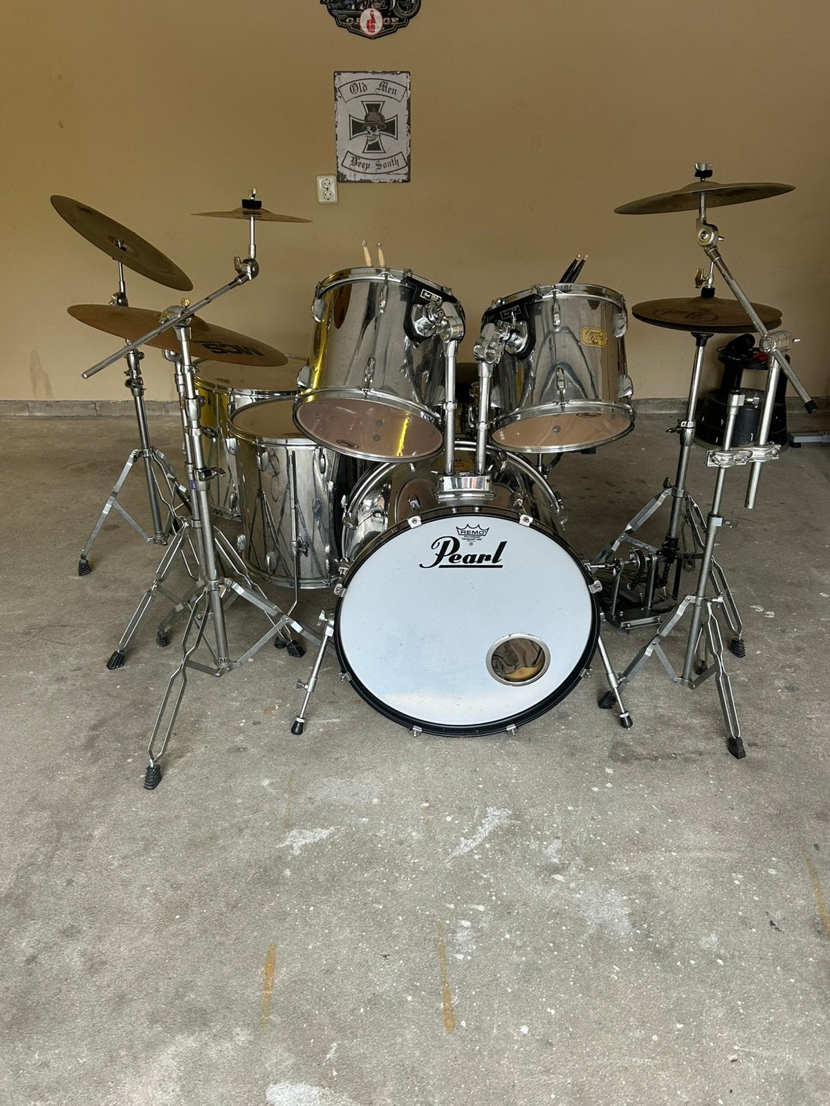Pearl export drumset, Muziek en Instrumenten, Drumstellen en Slagwerk, Ophalen, Gebruikt, Pearl