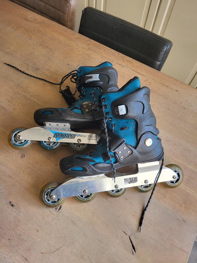 Nijdam Inline Skates - Maat 44 met 5 wielen, Sport en Fitness, Skeelers, Overige merken, Gebruikt, Inline skates 5 wielen, Dames