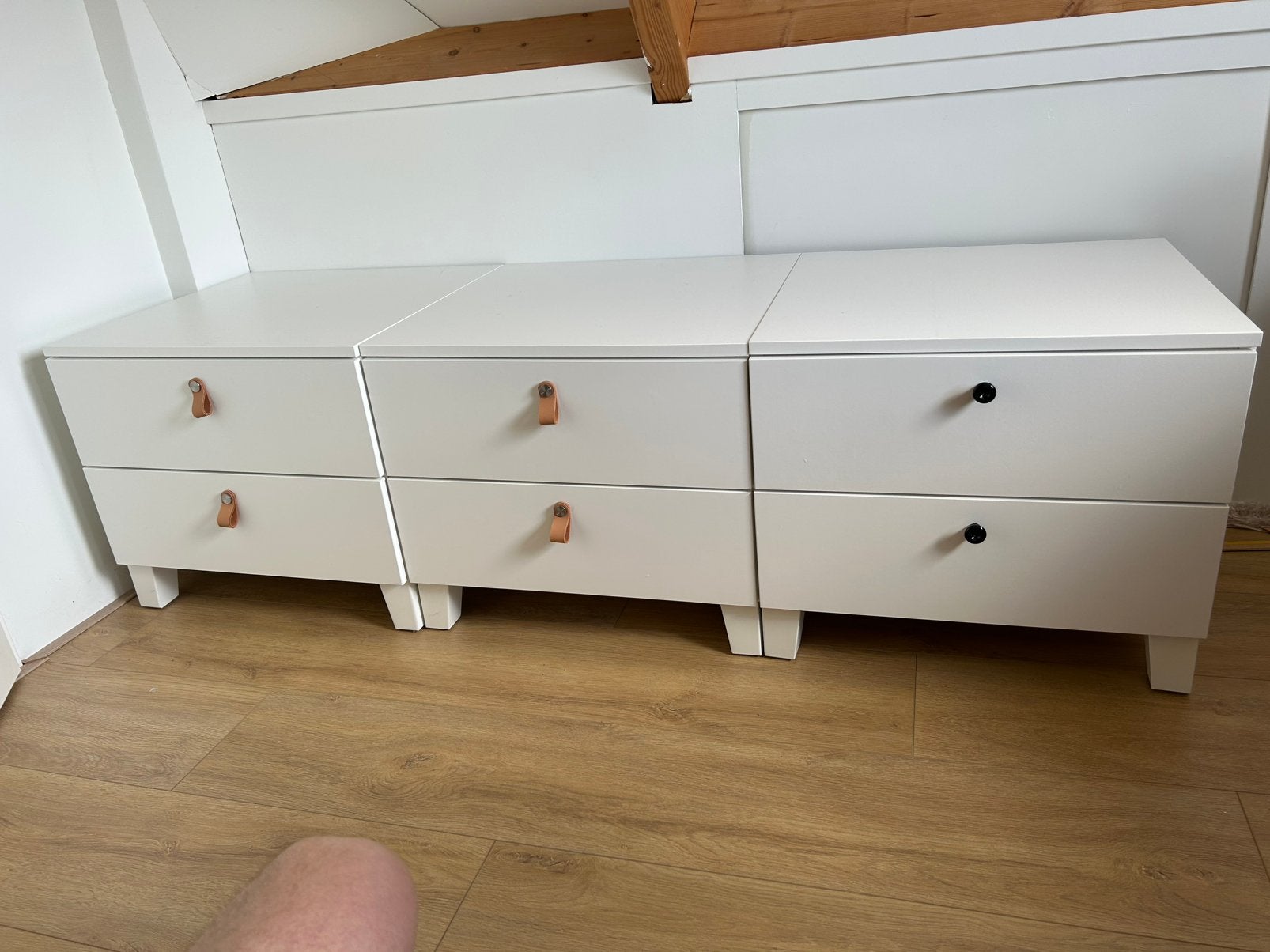 IKEA Besta ladekasten, wit, Huis en Inrichting, Kasten | Ladekasten, Ophalen, 50 tot 100 cm, Zo goed als nieuw, 3 of 4 laden