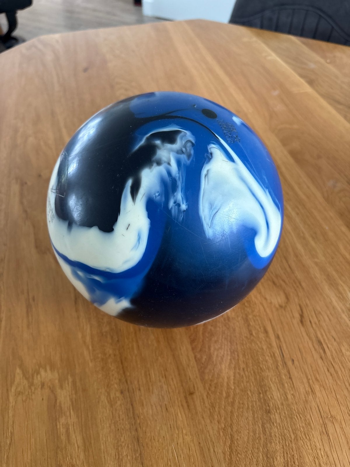 Ebonite Maxim Bowlingbal - Blauw/Wit/Zwart, Ophalen of Verzenden, Gebruikt, Bal
