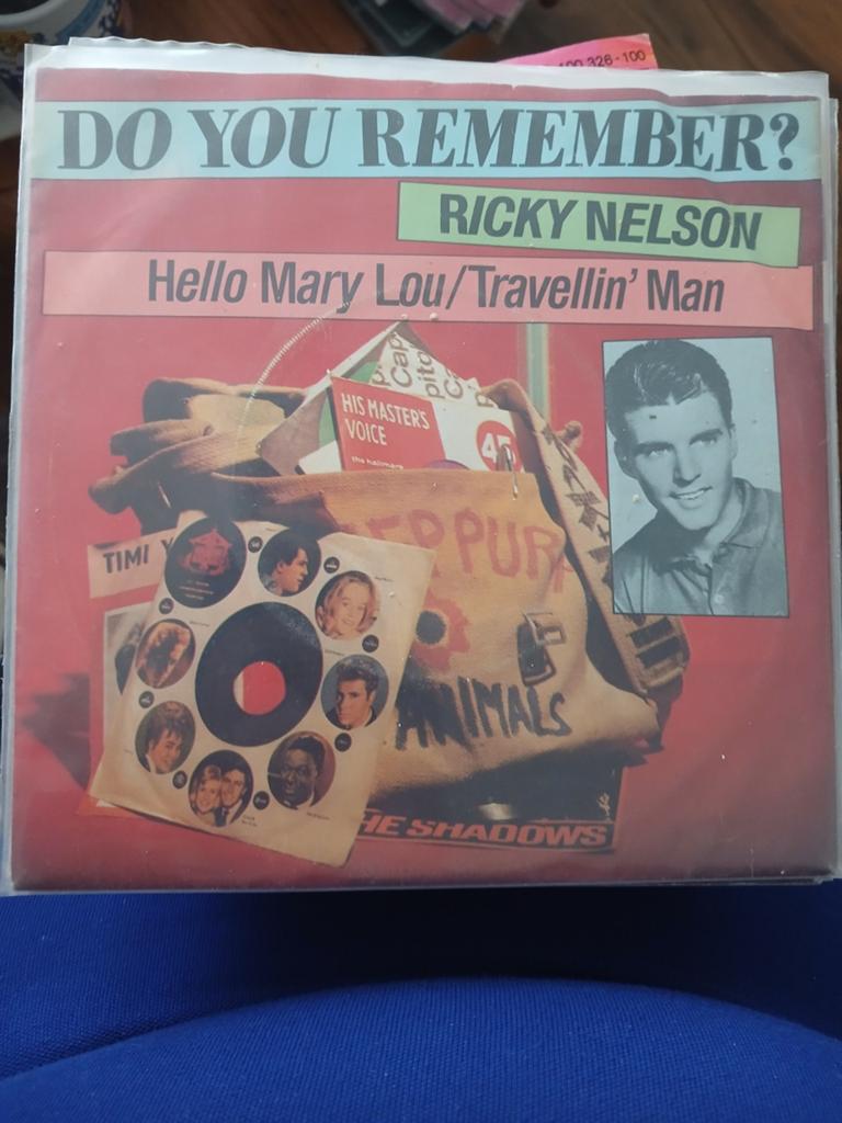 RICKY NELSON hello mary lou travelin man DO YOU REMEMBER ?, Cd's en Dvd's, Vinyl Singles, Ophalen of Verzenden, Zo goed als nieuw