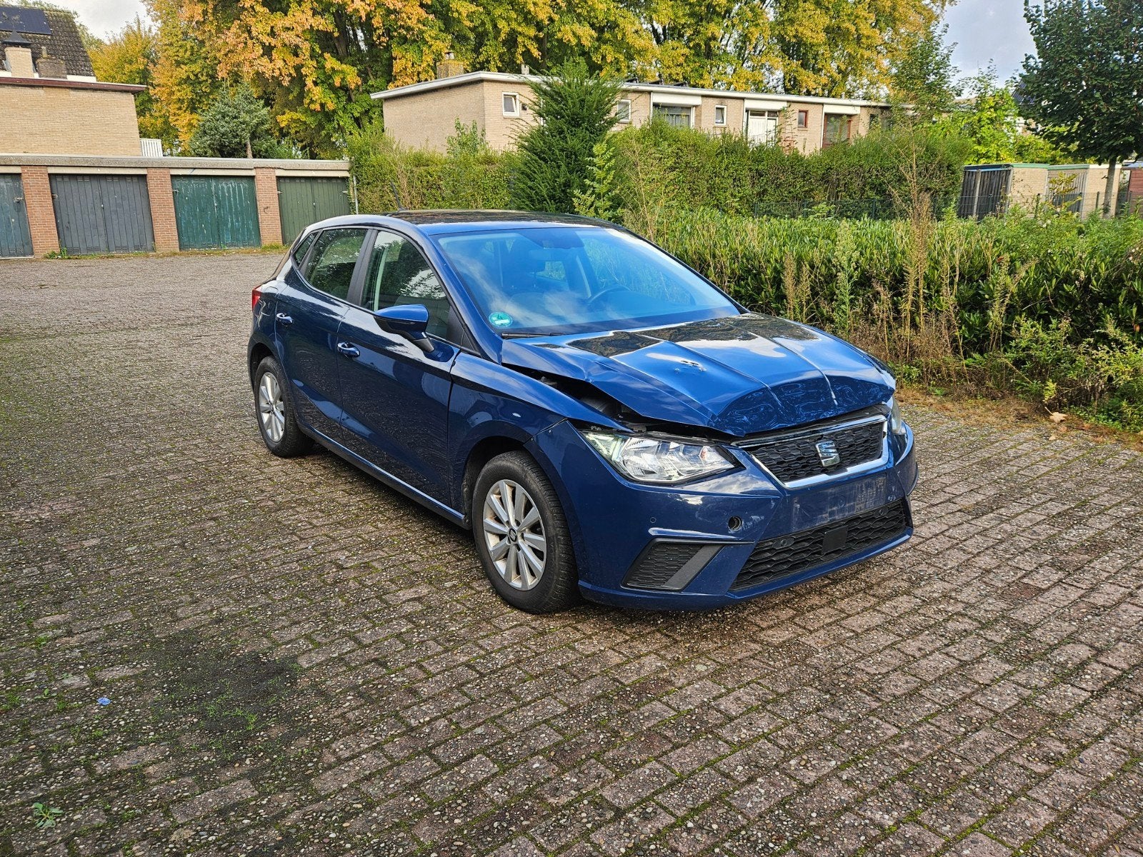 seat ibiza 1.0 2019 6f rijdbare schade, Auto diversen, Ophalen, Blauw, Handgeschakeld, Benzine