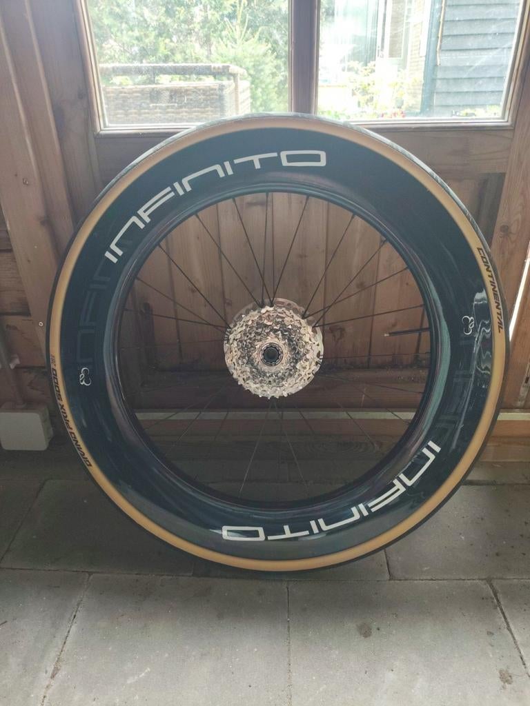 Infinito Carbon Hoog Achterwiel - Optioneel Compleet, Wiel, Infinito, Ophalen of Verzenden, Zo goed als nieuw