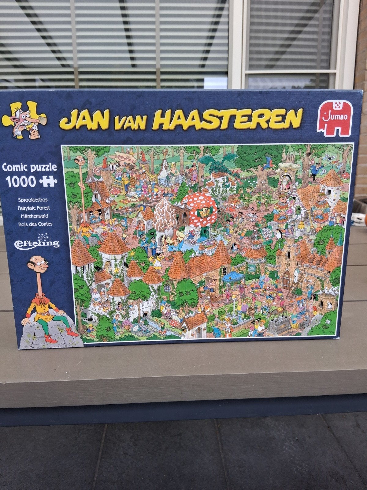 Jan van Haasteren Efteling Sprookjesbos Puzzel 1000 stukjes, Ophalen, 500 t/m 1500 stukjes, Zo goed als nieuw, Legpuzzel
