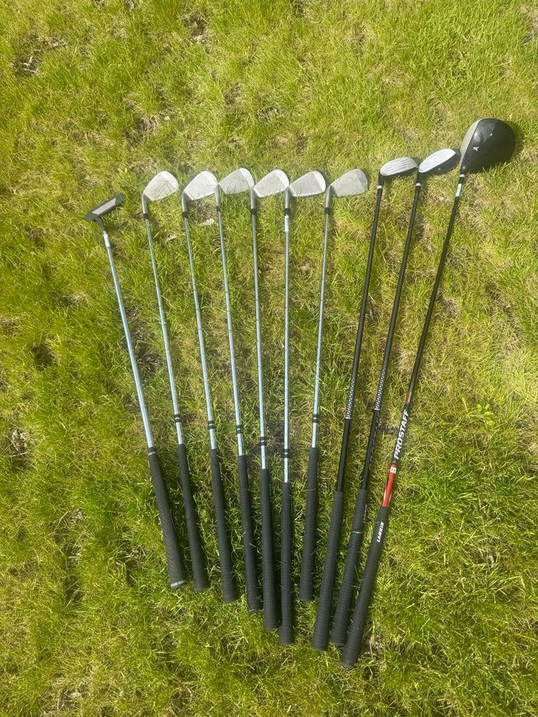 Zo goed als nieuwe Wilson Golfset (10-delig) + Trolley, Ophalen of Verzenden, Zo goed als nieuw, Set, Overige merken