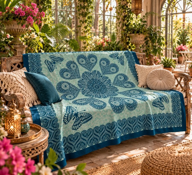 Wandkleed, wanddecoratie, decoratie, bedsprei, woonkamer, Huis en Inrichting, 3811JM, Info@rodebeagle.nl, Rode Beagle kunstbloemen