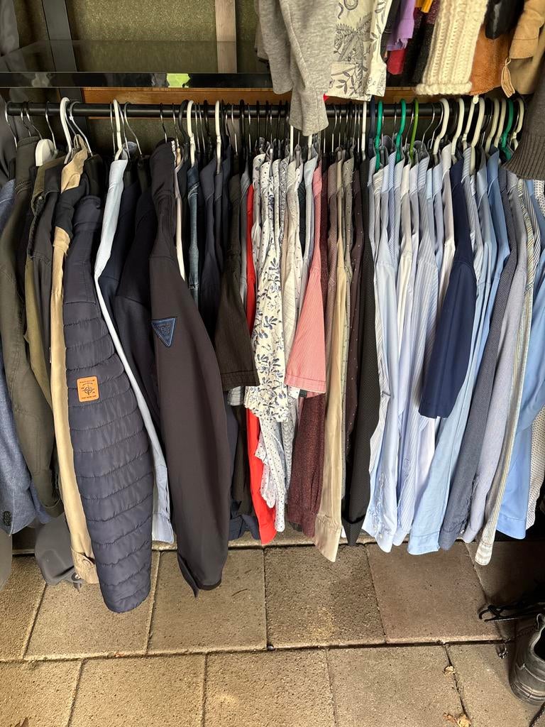Grote Bundel Herenkleding: Overhemden, Jassen & Colberts, Kleding | Heren, Ophalen of Verzenden, Gedragen, Overige maten