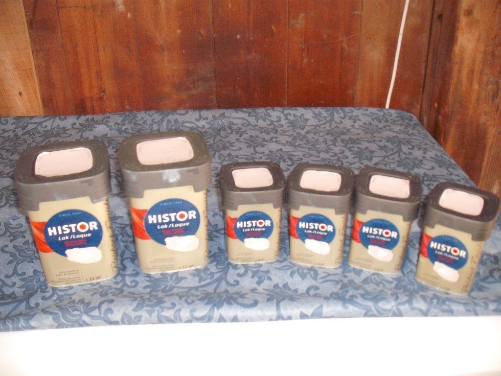 2,5 ltr Histor oud-roze verf lak terpentine in 1 koop NIEUW!, Ophalen, Nieuw, Verf, Roze