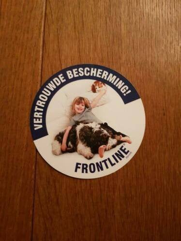 Sticker frontline hond, Verzenden, Nieuw, Dier en Natuur