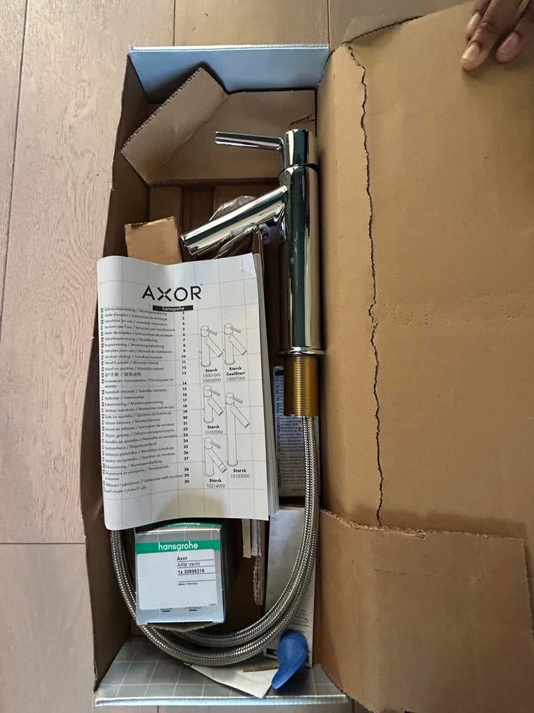 Hansgrohe Axor Starck Kraan 10003000 - Nieuw in doos, Ophalen of Verzenden, Nieuw, Chroom, Kraan