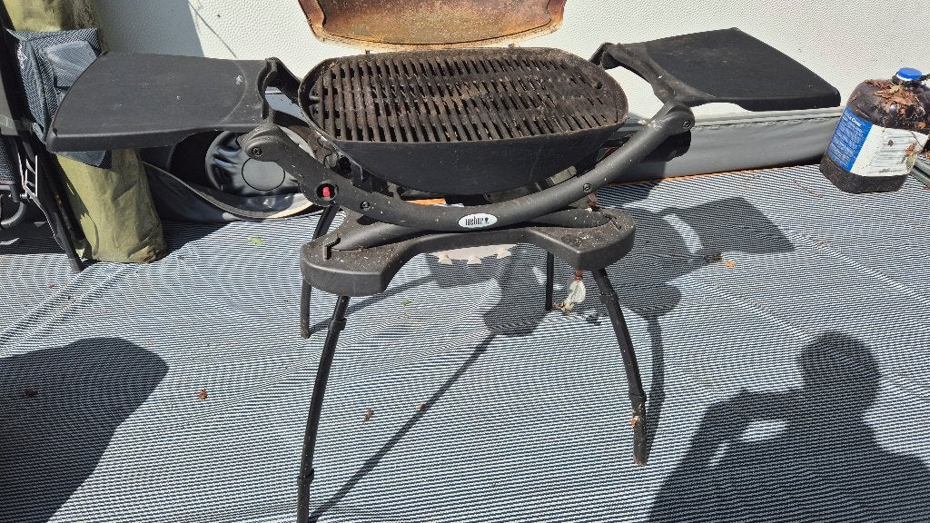 Weber BBQ inclusief gasfles, Tuin en Terras, Ophalen, Gebruikt, Weber